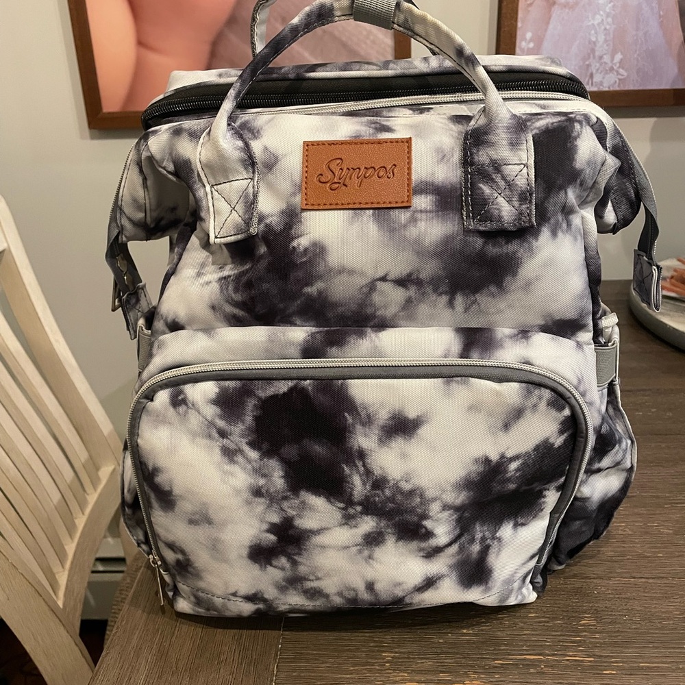 Synpos Tie-Dye Diaper Bag Backpack